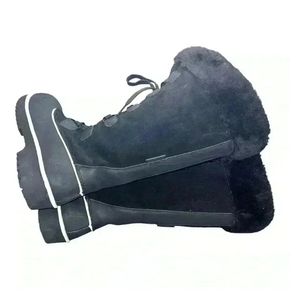 Comfortview Women's Wide Width The Eileen Waterproof Boot pre-loved Sz 7.5 black - Picture 4 of 10